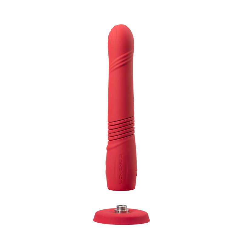 Lovense - Gravity Thrusting Dildo App Controlled Red 5