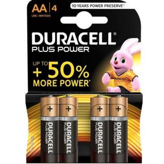 Duracell Plus Power Battery Aa Lr6 4units