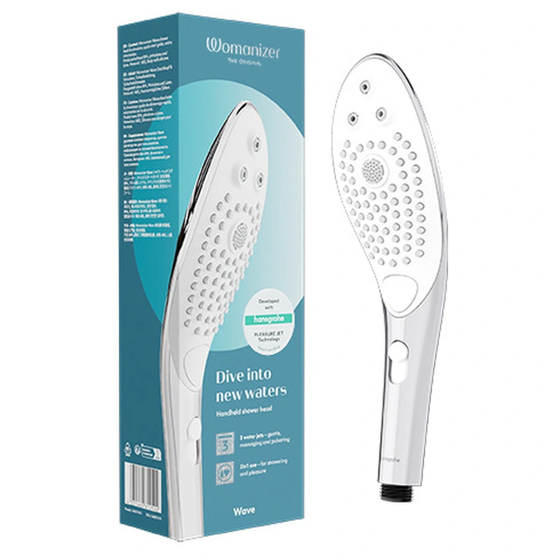 Womanizer - wave clitoral stimulating shower head chrome