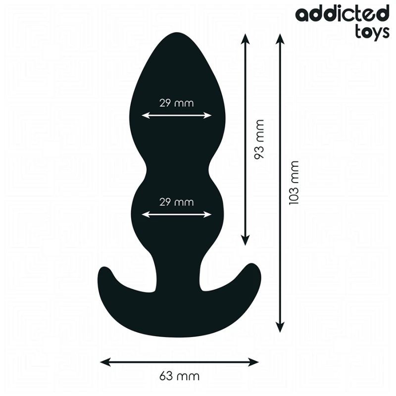 Addicted toys - anal plug silicone size s 10.3 cm 3