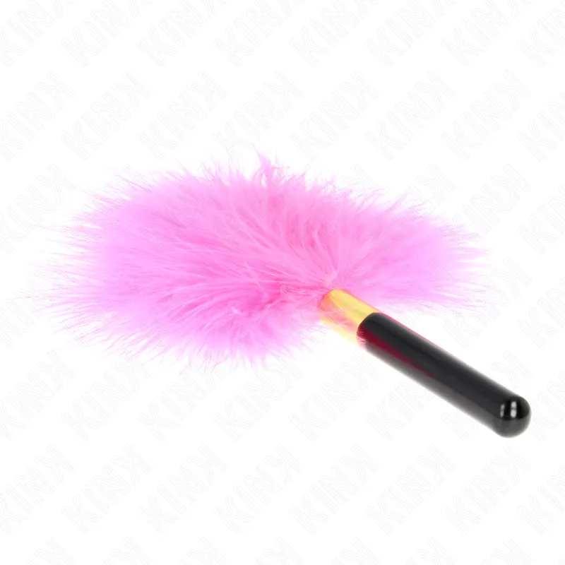 Kink - Fuchsia Gold Metal Tickle Feathers 18 Cm