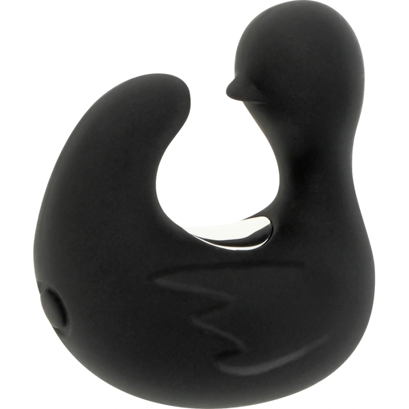 Black&silver - duckymania rechargeable silicone stimulating duck thimble