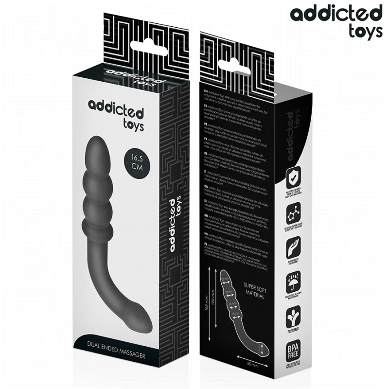 Addicted toys - double anal massager silicone 16.5 cm 5