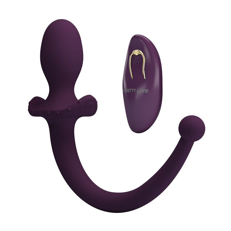 Pretty love - lioea vibrating anal plug with tail 12 functions purple remote control 5