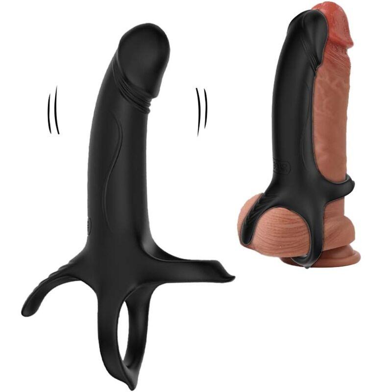 Armony - Dildo With Ring & Vibrator Black 6