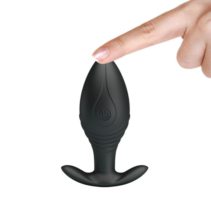 Pretty Love - Regina Anal Plug Rechargeable Vibrator Black 5