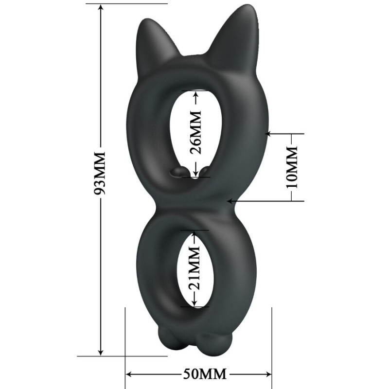 Crazy bull - toran double silicone ring model 20 5