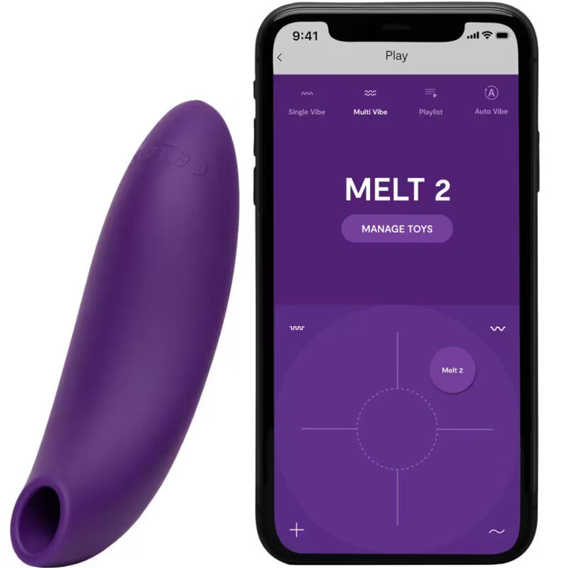 We-vibe - melt 2 air-pulse clitoral stimulator purple 10