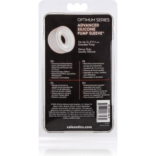 Calexotics - adv silicone pump sleeve transparent 3