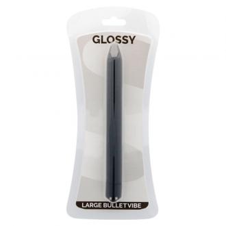 Glossy Slim Vibrator Black