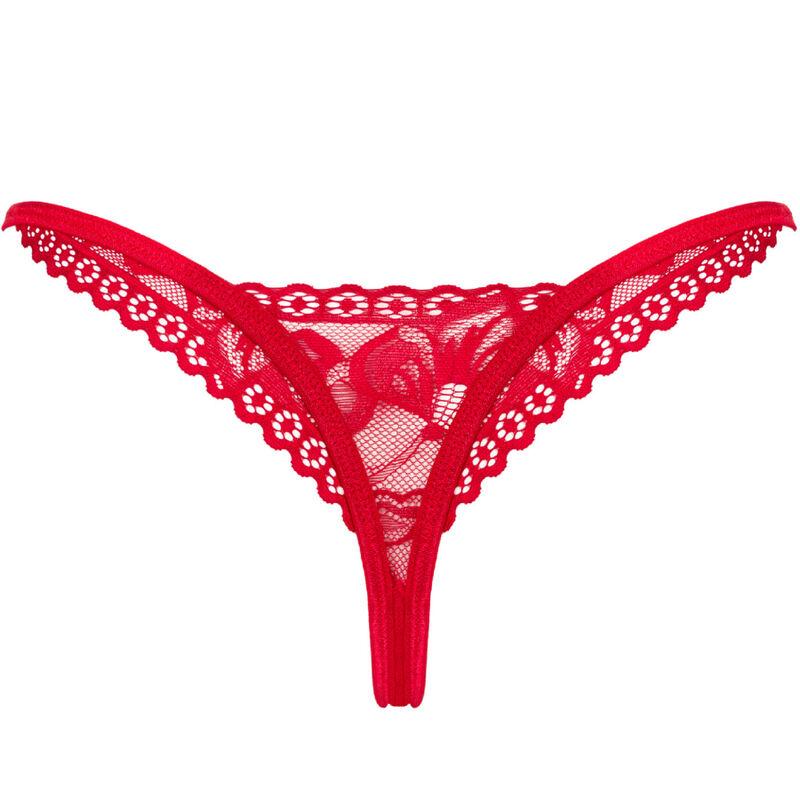 Obsessive - Lacelove Thong Red M/L