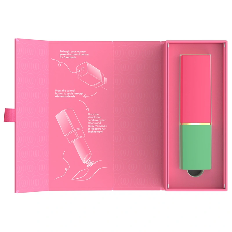 Womanizer - beauty suction clitoral stimulator 6 intensity levels green and pink 9