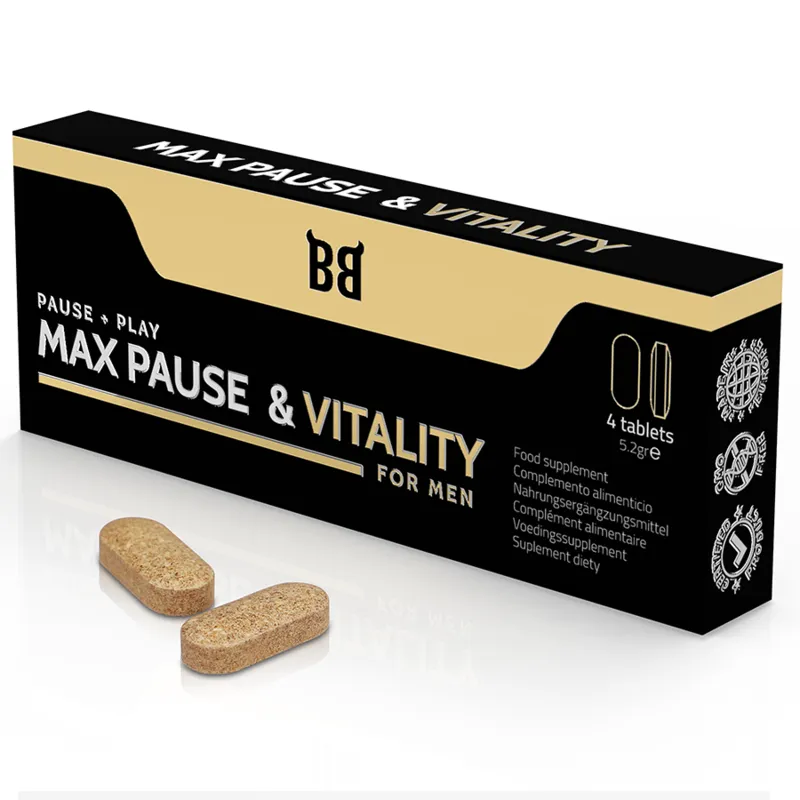 Blackbull By Spartan - Max Pause & Vitality Pause + Play For Men 4 Tablets