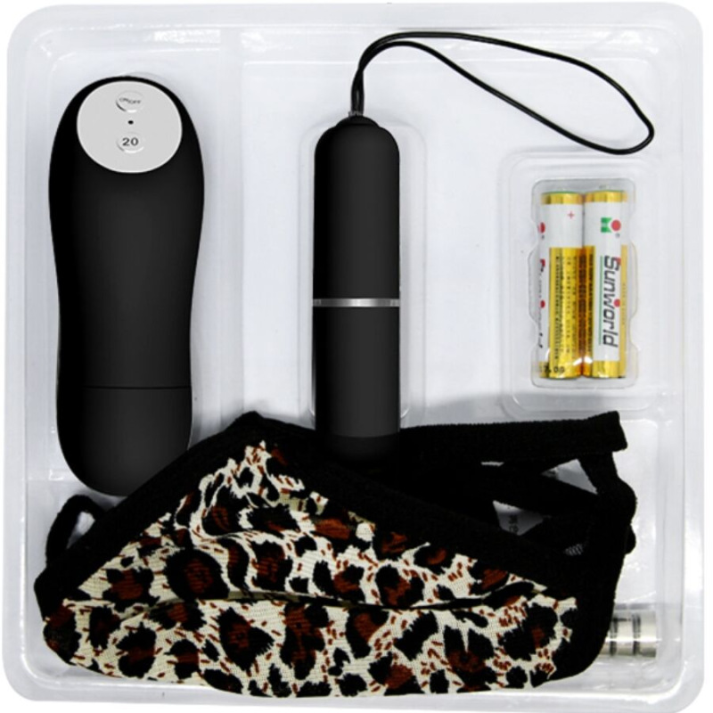 Baile - thong with vibrating bullet and remote control black 6
