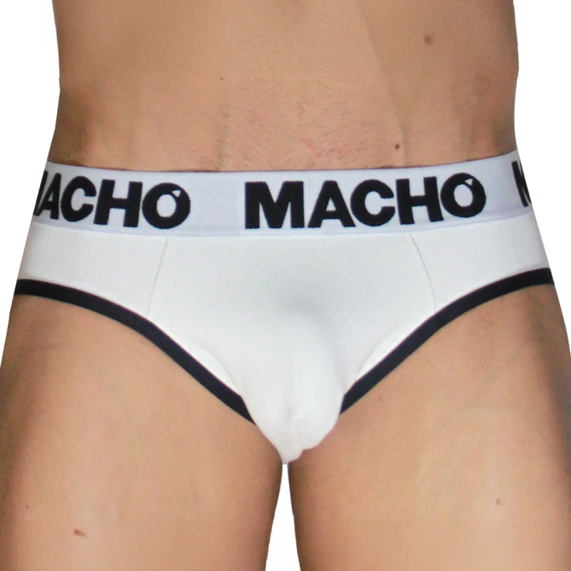Macho - mch006 classic slip white + black xl 1
