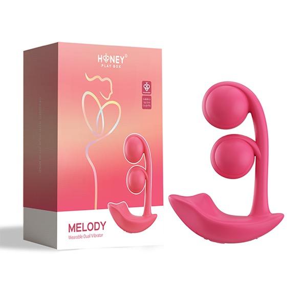 Honeyplaybox - Melody-Pressure Sensing App-Controlled Twin Balls Clit& G-Spot Vibrator Mag