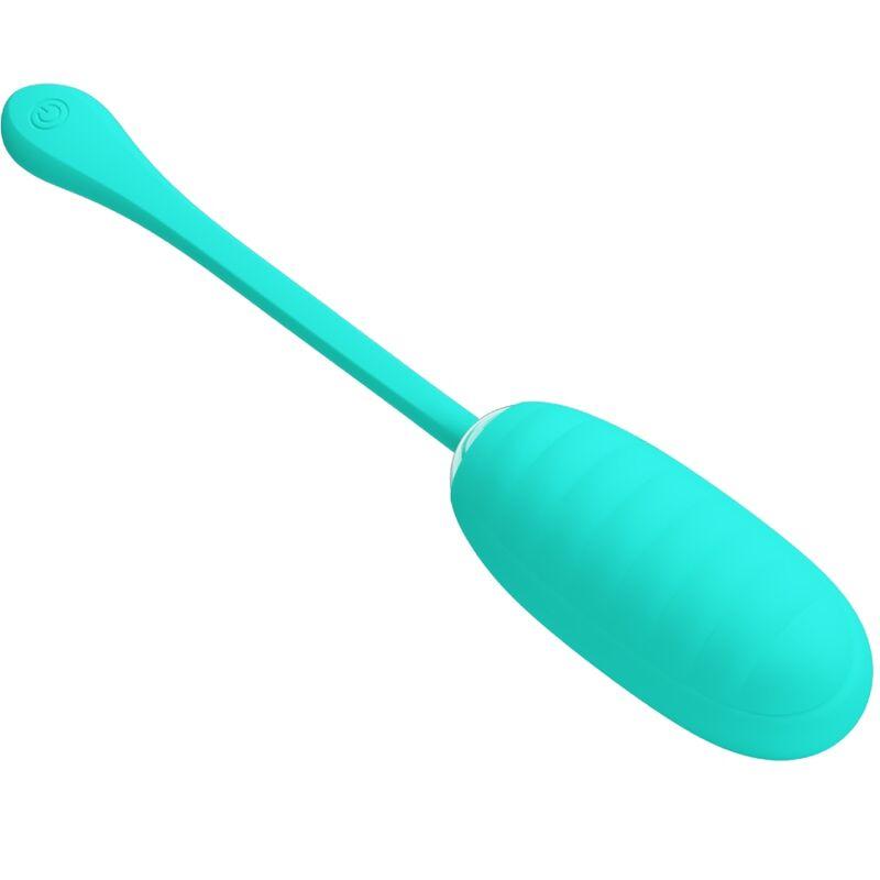 Pretty Love - Kirk Rechargeable Vibrating Egg Aqua Green 4