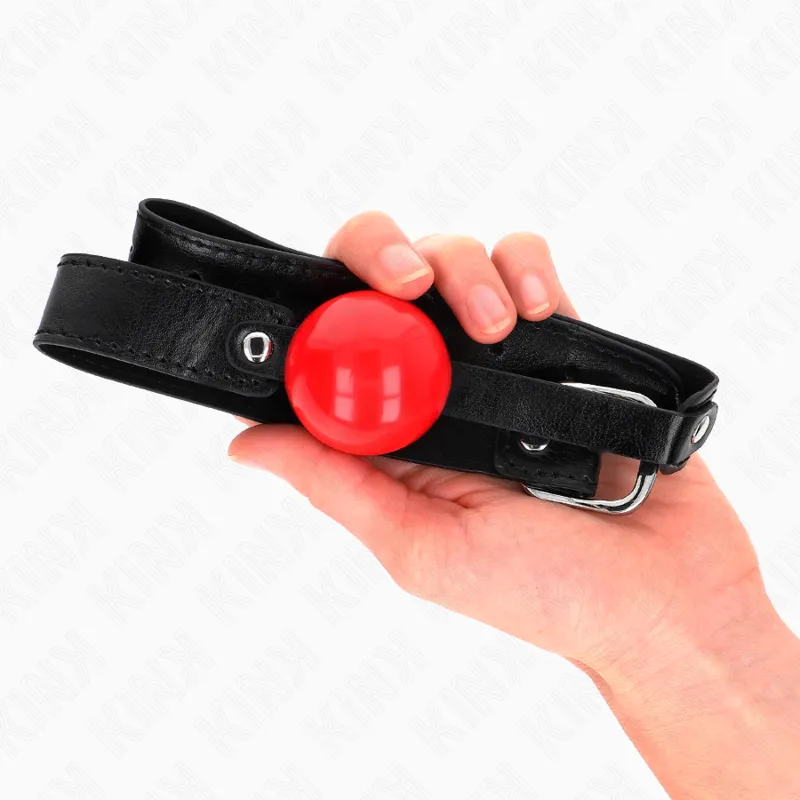 Kink - Soft Tpe Ball 4 Cm Gag Model 1 66 X 2.5 Cm Adjustable 41-61 Cm 4
