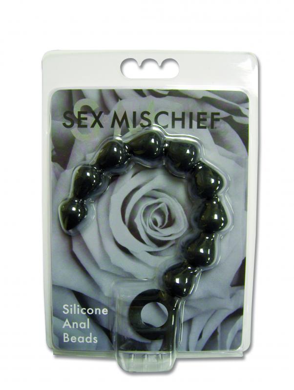 S&M - Black Silicone Anal Beads