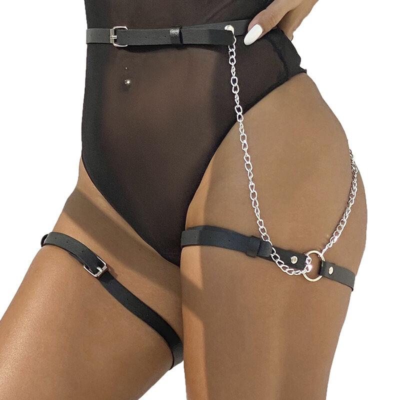 Subblime - Leather Belt Harness Black One Size