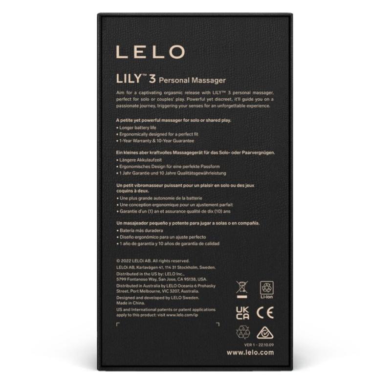 Lelo Lily 3 Personal Massager - Calm Lavender