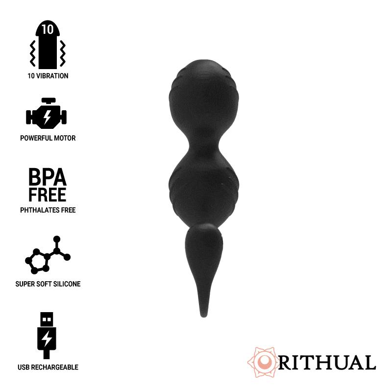 Rithual - Nisha Rechargeable Vibrating Kegel Balls Black