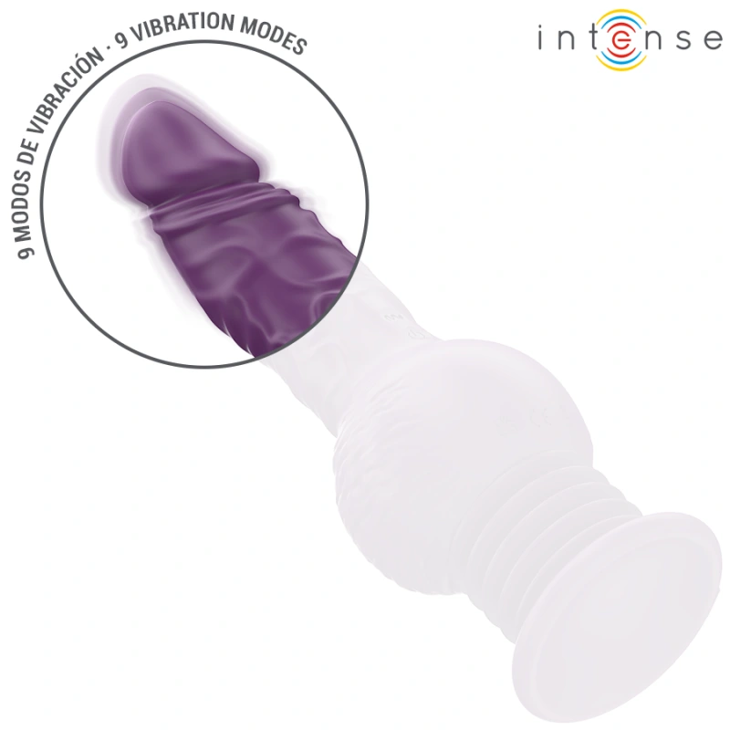 Intense - tatum multifunction vibrator with up and down vibration 24 cm purple 5