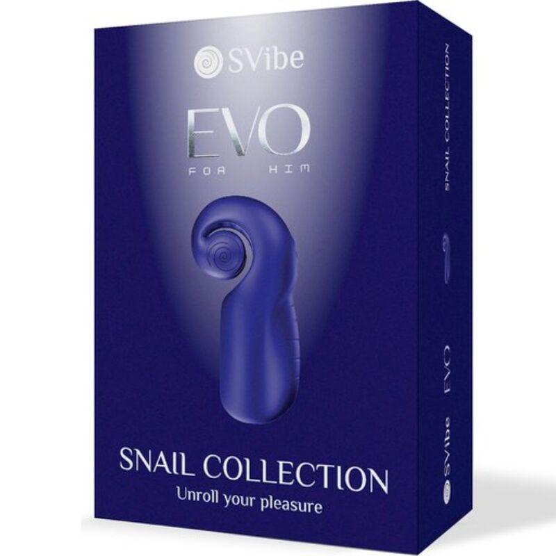 Snail vibe - evo for him male masturbator slide n'roll dark blue 4