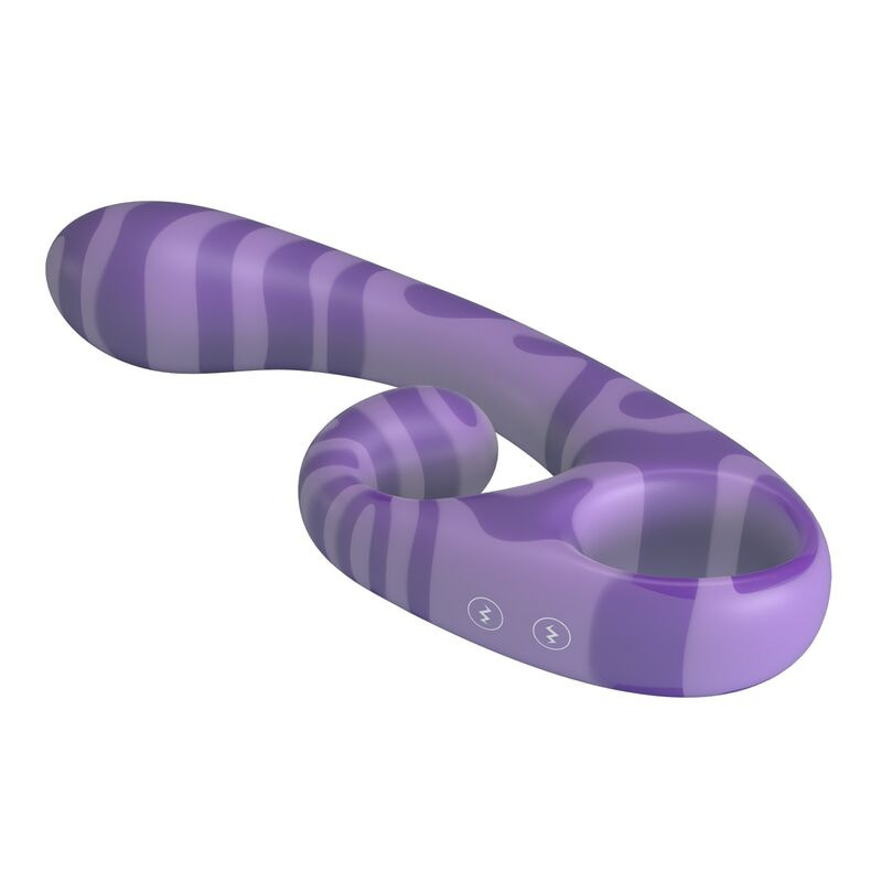Pretty love - summer double-ended vibrator with handle 19 cm Ø 3.5 cm purple 4