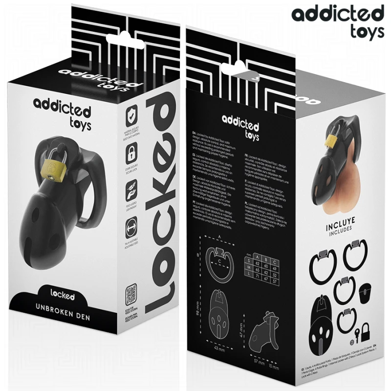 Addicted toys locked - unbroken den penis cage 9.8 cm 5