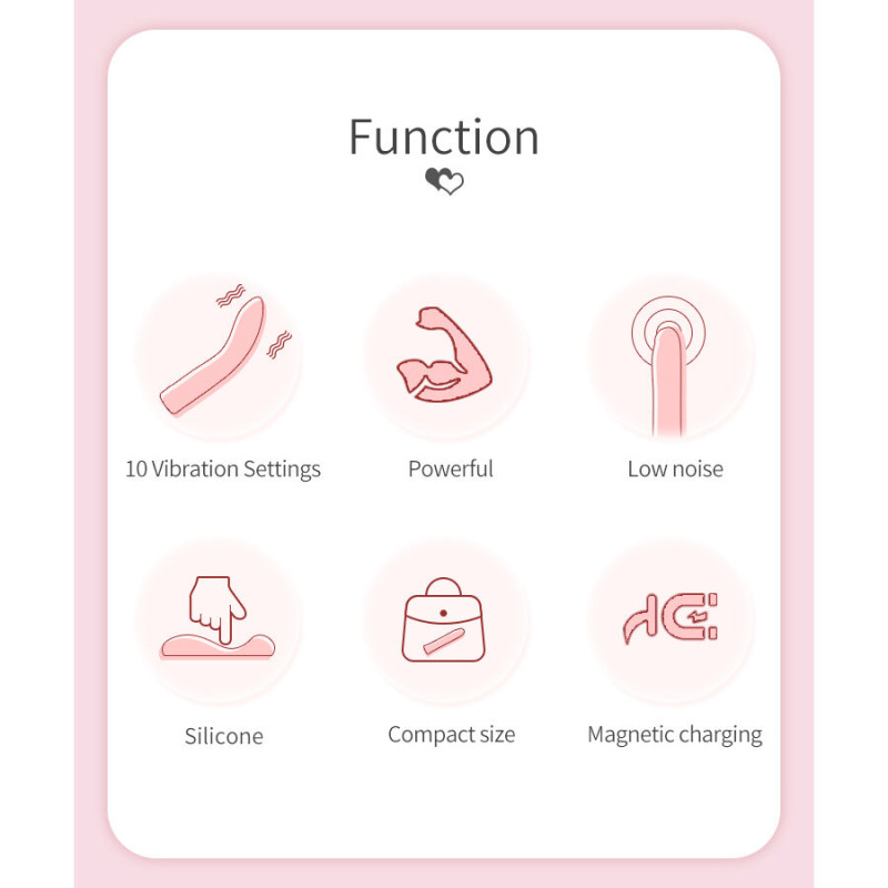 Pretty love - kisell g-spot pink vibrator 8