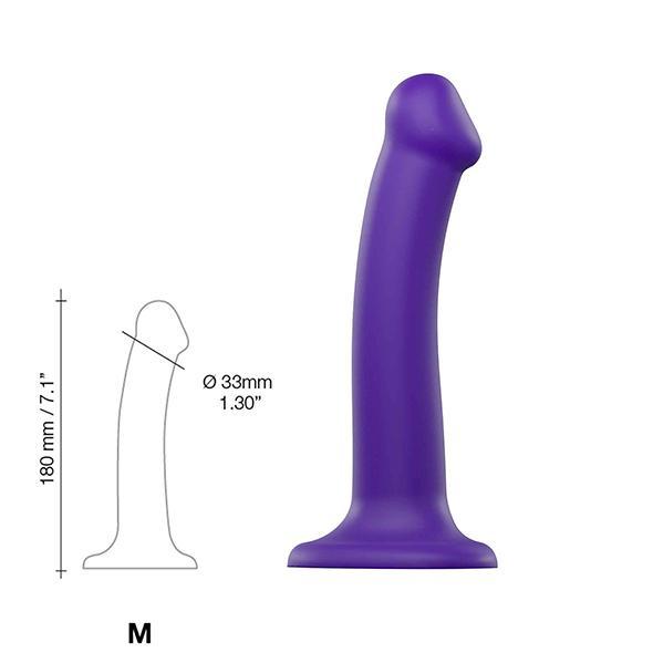 Strap-On-Me - Semi-Realistic Dual Density Bendable Dildo Pur 3