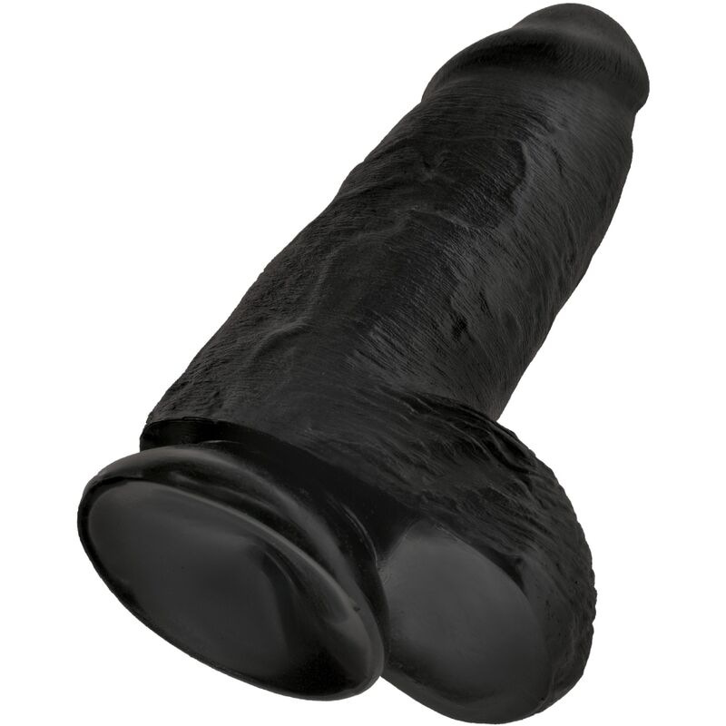 King cock - chubby realistic penis 23 cm black 3
