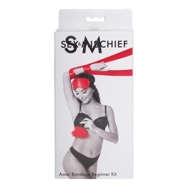 Sportsheets - S&M Amor Bondage Beginner Kit Red