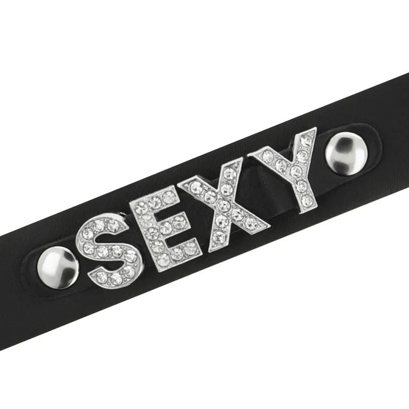Coquette Hand Crafted Choker Vegan Leather- Sexy - BDSM Náhrdelník