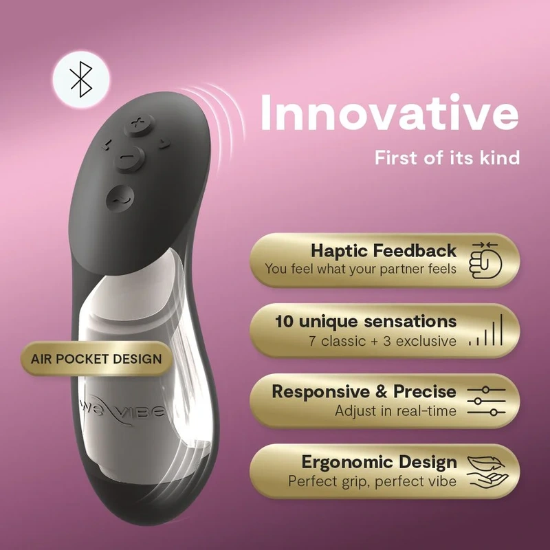 We-vibe - chorus pro premium couples vibrator satin black 8