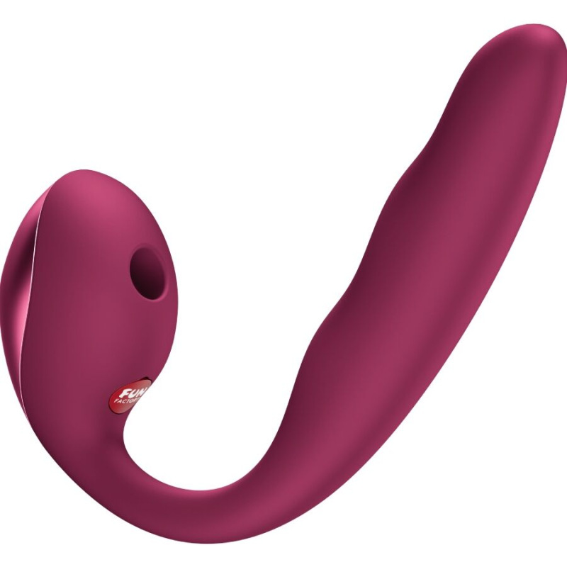 Fun factory - allegro insertable double air pulse vibrator wine red 1