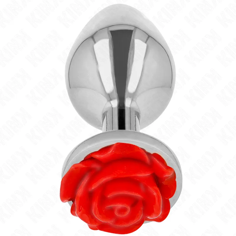 Kink - plug anal rose red size l 1