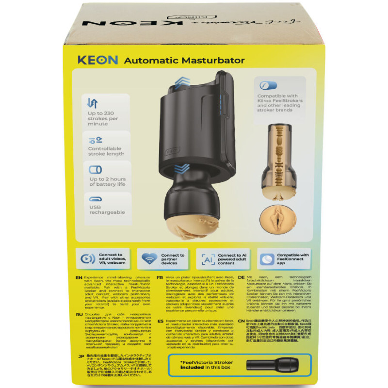 Kiiroo - keon wifi combo victoria june automatic masturbator + feel stroker 1