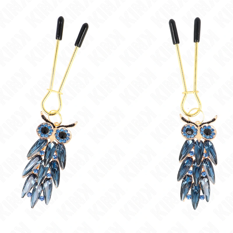 Kink - owl pendant nipple clamps 6 cm 2