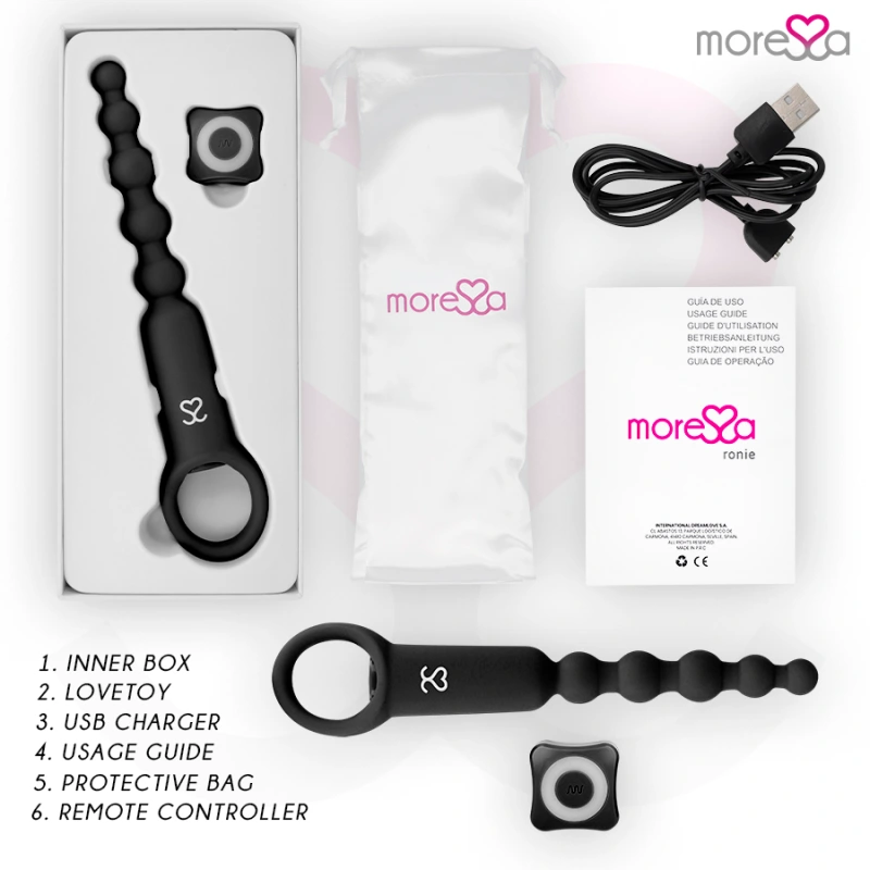 Moressa - ronie remote control black anal pleasure 5