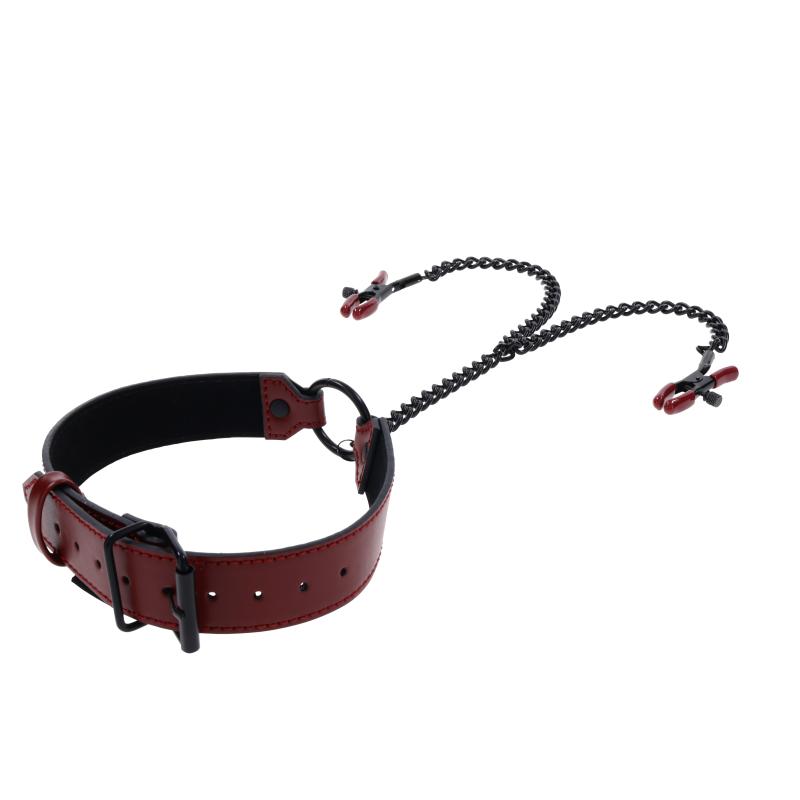 Sportsheets - Saffron Collar With Nipple Clamps 8