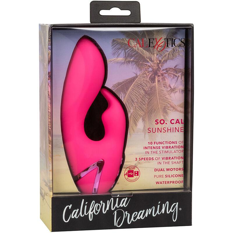 California Exotics - So. Cal Sunshine Vibrator Rabbit Fuchsia By California Dreaming 12