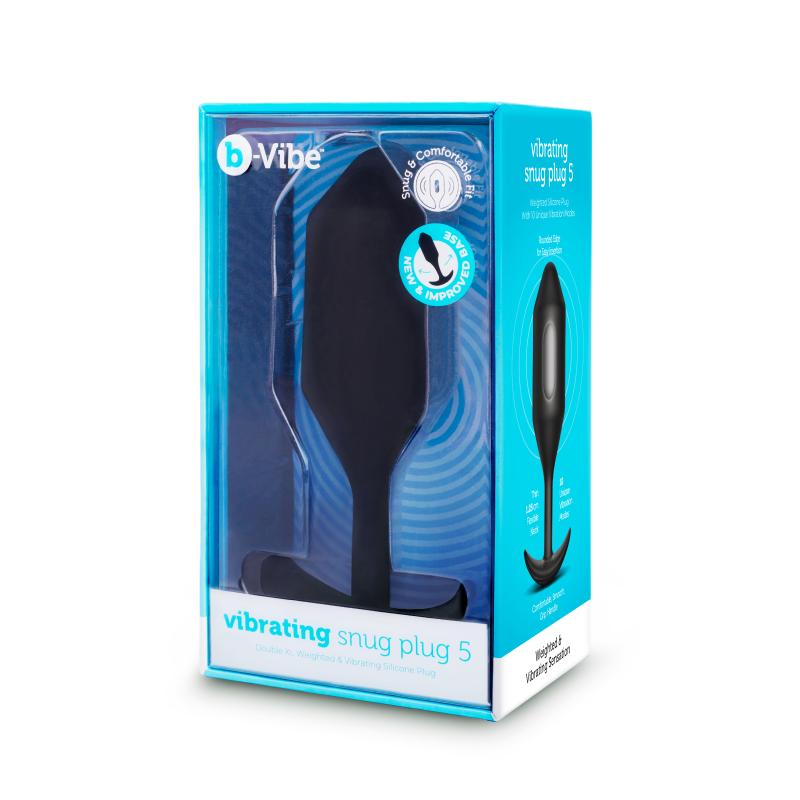 B-Vibe - Vibrating Snug Plug 5 (Xxl) Black 9