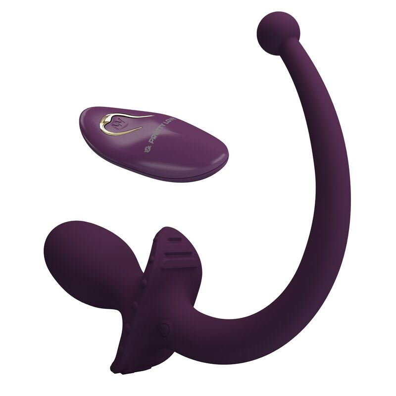 Pretty love - lioea vibrating anal plug with tail 12 functions purple remote control 6