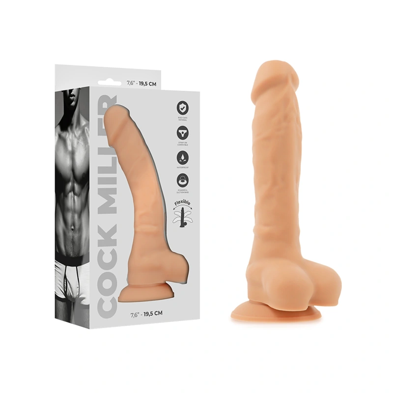 Cock miller - dildo realistic silicone density articulable flesh 19.5 cm 6