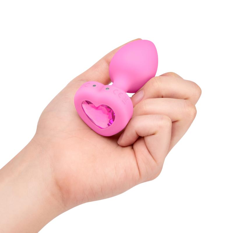 B-Vibe - Vibrating Heart Plug S/M Pink 12