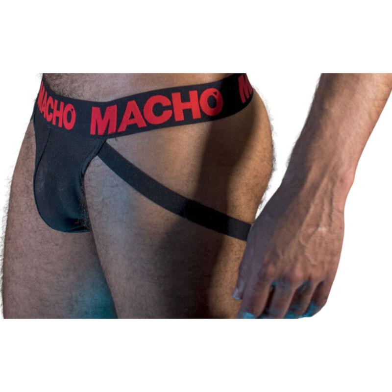 Macho - Mx26x2 Jock Black/Red Xl