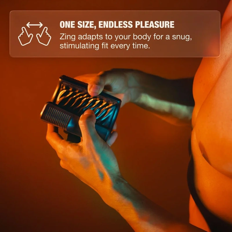 Arcwave - zing vibrating male stroker with dual motor black 6