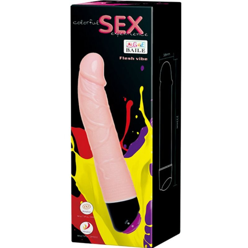 Baile - colorful sex vibration and rotation 24 cm 7